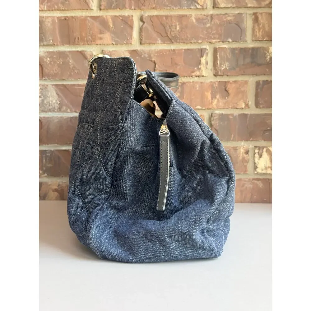 Chanel Timeless CC Soft Zip Tote Quilted Denim 25474